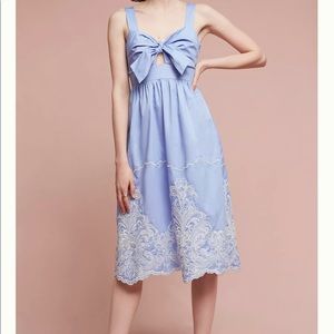 Anthropologie Foxiedox tie on the front dress